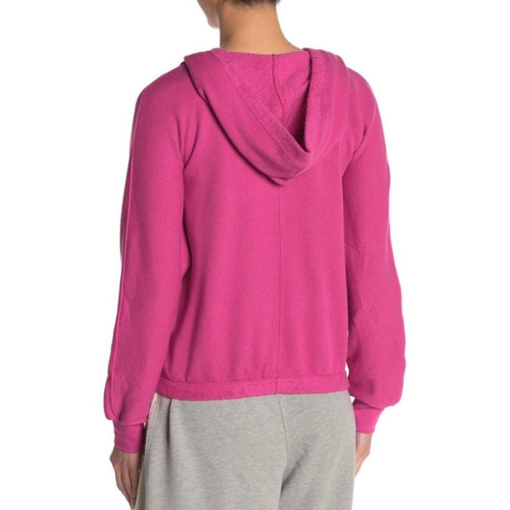 Free People Reyes Surplice Hoodie Pink XS - Picture 6 of 10